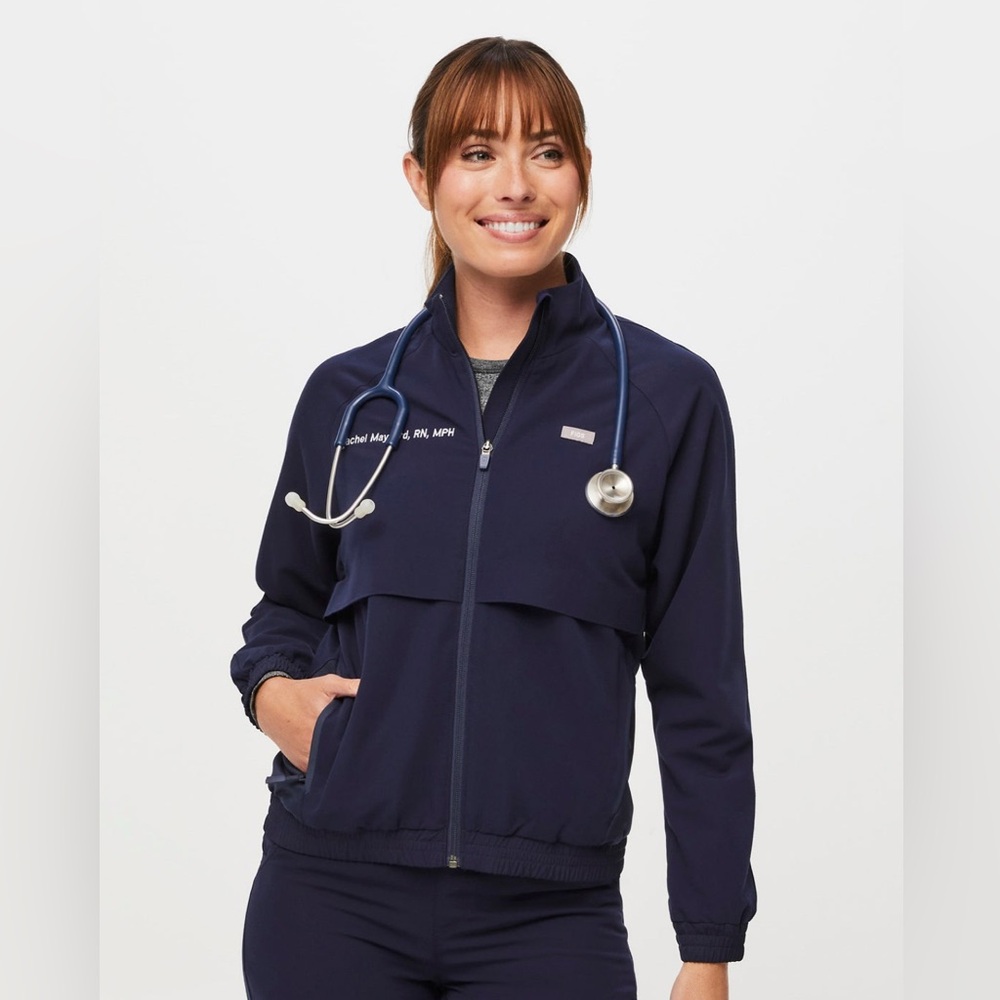 FIGS Sydney Scrub Jacket in Navy